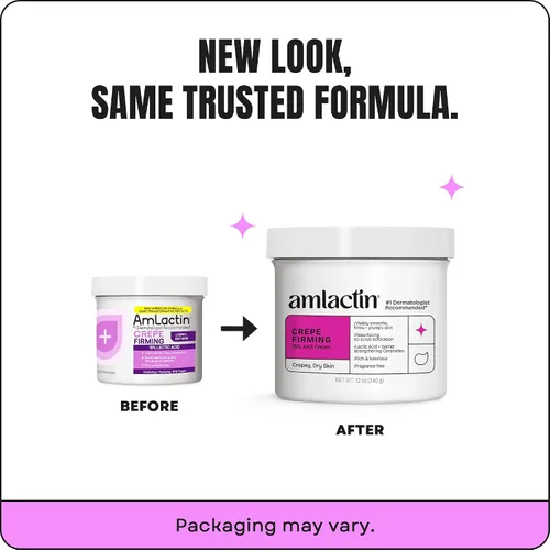 Vista 2 de AmLactin Crema reafirmante de crepé - Crema terapéutica para tensar la piel para el cuerpo - Exfoliante e hidratante sin arrugas, cuidado de la piel