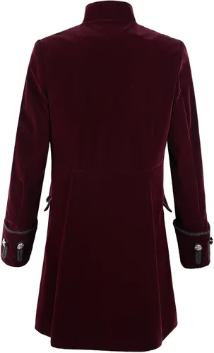Vista 16 de Chamarra de hábito de estilo victoriano, steampunk y gótico de terciopelo para hombre