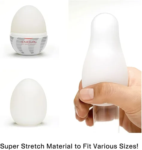 Vista 3 de TENGA Huevo desechable, de uso único, súper elástico, masturbador masculino, tornado (paquete de 2)