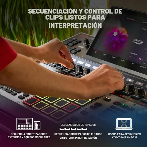 Vista 9 de Akai Professional Centro de producción musical independiente MPC XL Gris