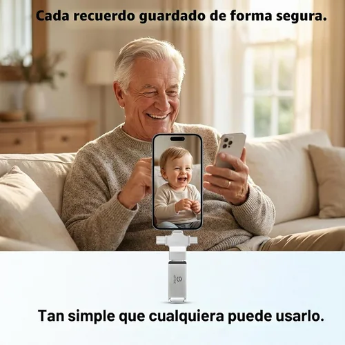 Vista 3 de Palo de fotos de 256 GB para iPhone Android y computadora Copia