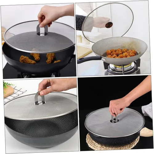 Vista 3 de 3pcs Oil Splatter Guard Cooking Splash Guards Frying Screen Splatter Stove Splash Easy to Clean Mesh Screens