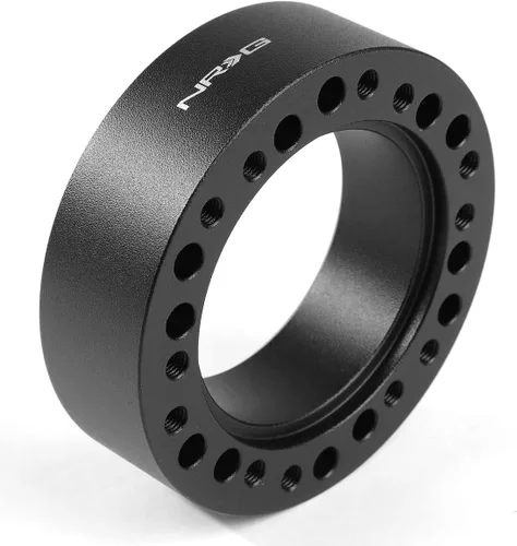 Vista 9 de NRG Innovations Volante semiuniversal 1/2" espaciador sin roscas, espaciador de extensión de cubo de aluminio 6061 con espacio de bocina, patrones