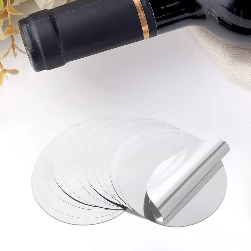 Vista 4 de 100 piezas de plata vino vertedor gota parada vertido disco caño