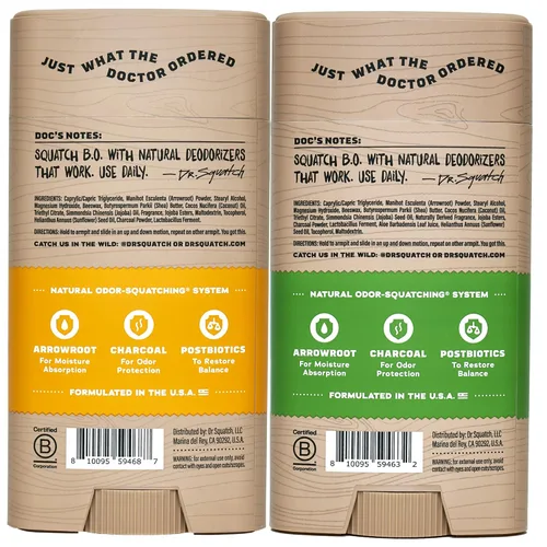 Vista 13 de Dr. Squatch Desodorante natural para hombres, sin aluminio, Summer Citrus + Cool Fresh Aloe, 2.65 oz, 2