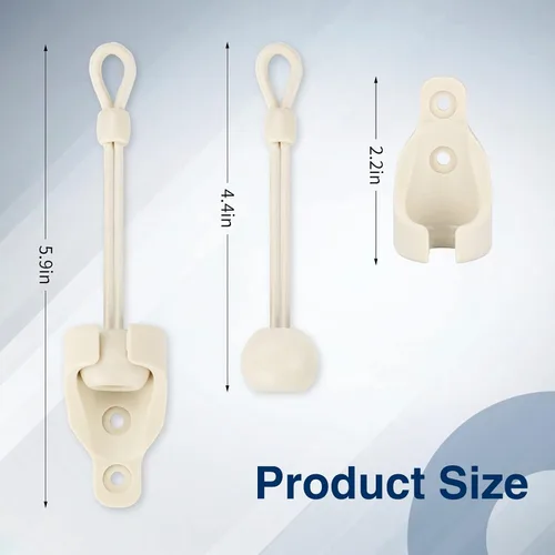 Vista 5 de Coolaroo - Piezas de repuesto para atar sombra y tapa de extremo con kit de anillo, resistencia a la intemperie, compatible con persianas