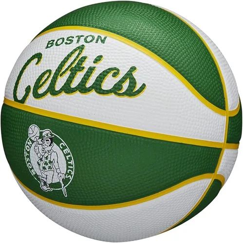 Vista 3 de Wilson NBA Team Retro Mini Balones de Baloncesto - Tamaño Mini - 3" Boston Celtics