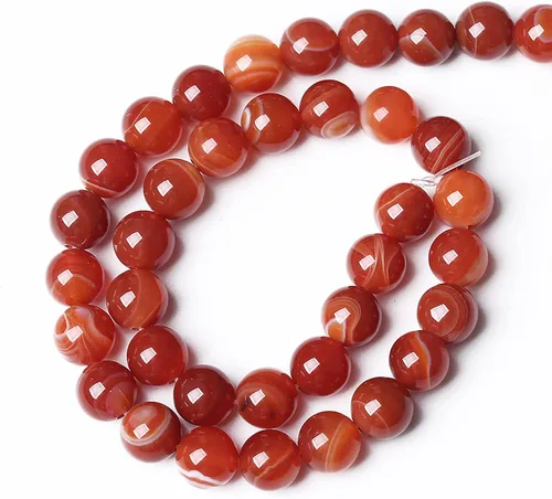 Vista 173 de 100 cuentas de piedra multicolor natural de 0.236 pulgadas (0.236 in), cuentas espaciadoras sueltas redondas para hacer pulseras, collares, aretes
