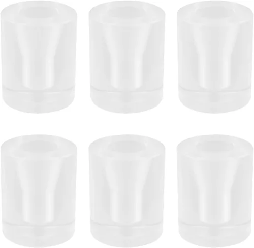 Vista 12 de Mcredy Mini soporte de cono de helado de acrílico para barra de postres de fiesta, 1 pulgada, 4 unidades Acrílico transparente, base estable