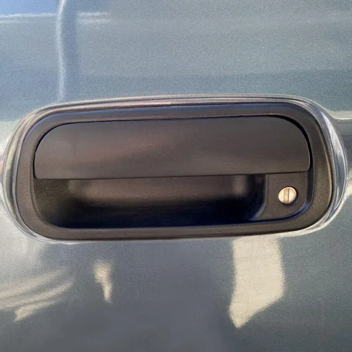 Vista 2 de Manija de portón trasero para Toyota para Tundra Base/Limited/SR5 2000-2006 Puerta trasera para coche texturizado camión trasero negro 690900C030