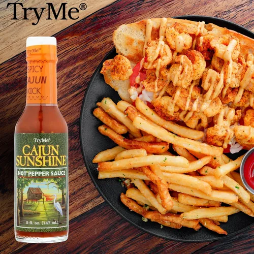 Vista 2 de Try Me Cajun Sunshine - Salsa de pimiento picante, botella de 5 onzas (paquete de 1)