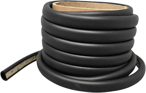 Vista 2 de ESI D Shaped EPDM Foam Rubber Multi-Use Seal - Made in USA - (.687 Inch Height, .875 Inch Width, 25FT Length) Weather Stripping with Thin 93015