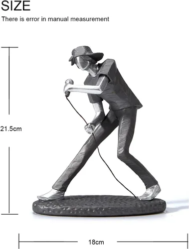 Vista 3 de HAUCOZE Estatua de músico, estatua musical, regalo, decoración del hogar, centro de mesa, escultura para piano estudio, dormitorio, poliresina, 8.5
