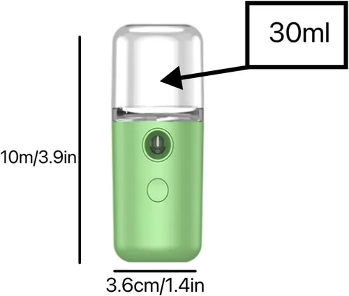 Vista 5 de Mini vaporizador facial para limpieza profunda facial, vaporizador facial portátil, rociador facial, humidificador facial práctico, Mister, cuidado