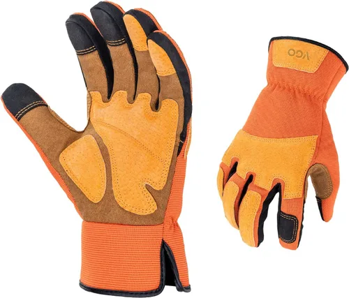 Vista 7 de Vgo... 1 par de guantes de jardinería para hombre, guantes de trabajo de seguridad, a prueba de pinchazos, a prueba de espinas, pantalla táctil