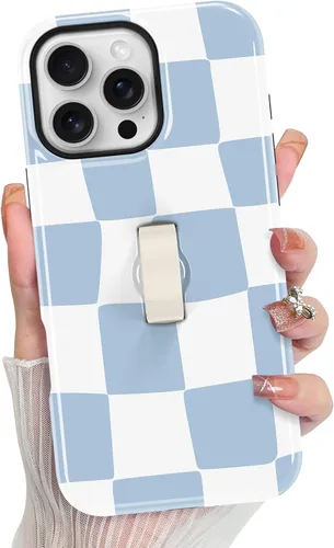 Vista 14 de KANGHAR Compatible con iPhone 17 Pro Case Spot Pattern - Negro Mancha rosada negra