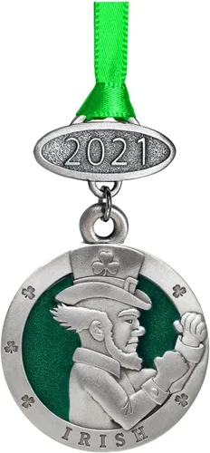 Vista 116 de Adorno de Alabama sin fecha Adorno de árbol de Navidad esculpido a mano Incrustación de metal de peltre Alma Mater intrincadamente elaborada
