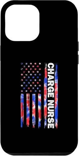 Vista 10 de Funda para iPhone 12 mini Charge Nurse Nursing Tie Dye Bandera Americana 4 de Julio RN