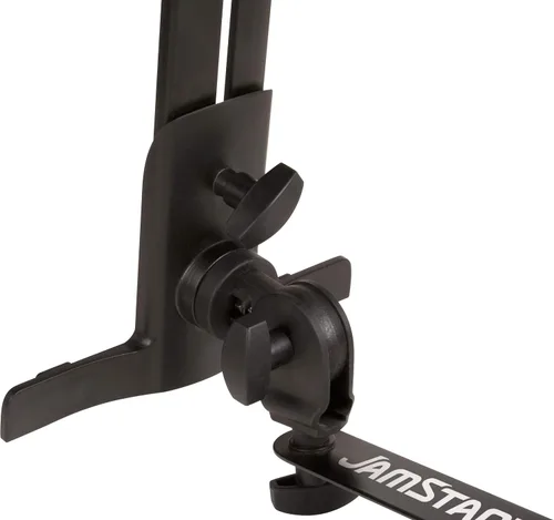 Vista 3 de Ultimate Support JS-MNT101 JamStands Series soporte universal para iPad Soporte universal con barra de extensión de 5,5 pulgadas y eje ajustable