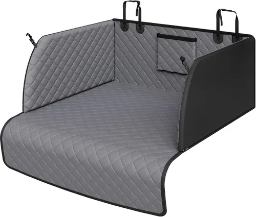 Vista 10 de PETICON SUV Cargo Liner for Dogs, Pet Trunk Cover with Cushioned Sides Negro