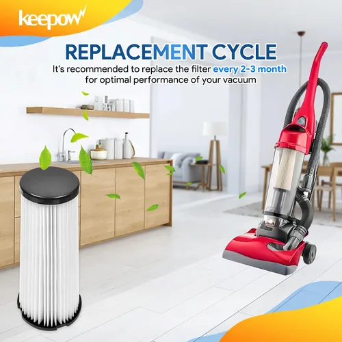 Vista 6 de KEEPOW F1 - Filtro HEPA para aspiradora vertical Dirt Devil, modelos Featherlite/Breeze/Swivel Glide/Vision/Jaguar/Extra Light, repuesto 2JC0280000