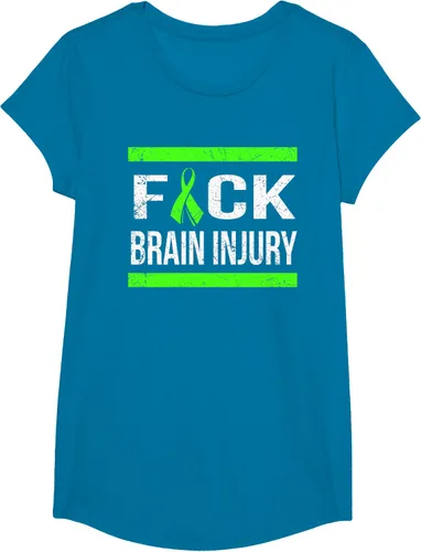 Vista 48 de Apoyo Daño cerebral Concienciación T Shirt, mujer L, Asphalt Negro