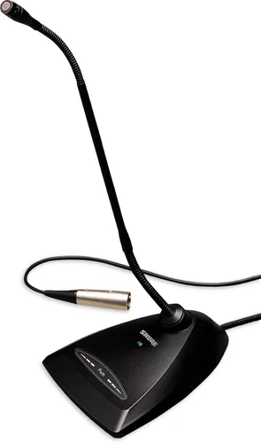 Vista 3 de Micrófono Shure MX405LP/C de condensador cardioide, cuello de cisne de 5" con indicador de estado bicolor, menos preamplificador