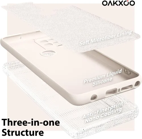 Vista 5 de oakxco para Motorola Moto G Stylus 5g 2021 Funda de teléfono de silicona líquida, delgada y suave, de goma de caucho, TPU, cubierta simple y lisa