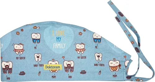 Vista 2 de Print Scrub Caps - Sombrero perfecto para enfermeras, médicos y EMTs..