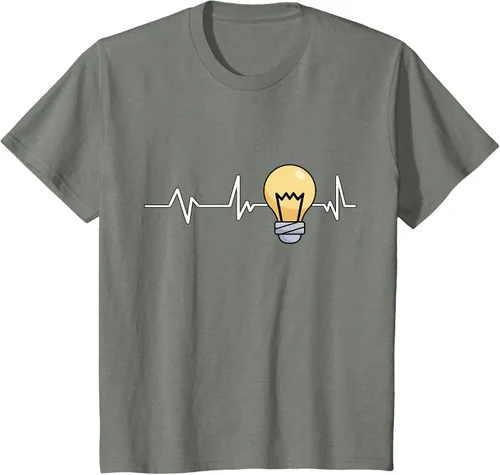 Vista 99 de Bombilla Heartbeat bombilla regalo bombilla bombilla camiseta Negro