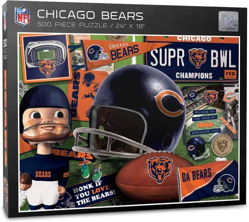 Vista 23 de YouTheFan - Rompecabezas serie retro NFL, 500 piezas