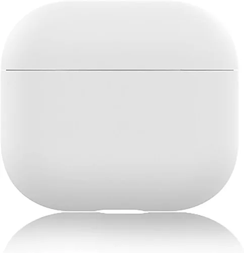 Vista 10 de Funda compatible con Airpods 3, funda de silicona suave, sin llavero para AirPods de 3ª generación, funda protectora ultrafina de 0.069 pulgadas