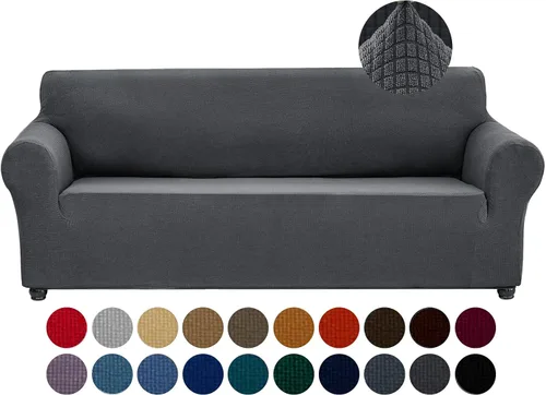 Vista 44 de Joccun Funda Elástica para Silla Sofá, Funda de Sofá de 1 Pieza Tela Jacquard de Spandex con Parte Inferior Elástica, Protector de Muebles Lavable