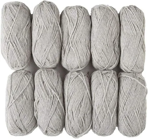 Vista 29 de Knit Picks Wool of the Andes Tan - Paquete de hilo de lana 100% para tejer Almendra