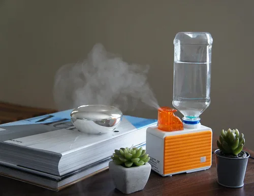 Vista 2 de SPT SU-1053N Humidificador personal, naranja/blanco