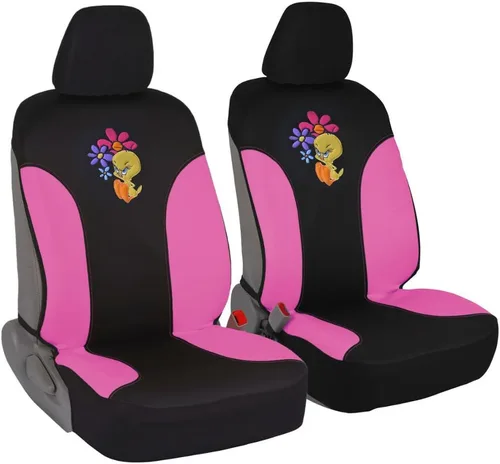 Vista 8 de BDK Warner Bros DC Comics Batman - Fundas de asiento delantero y almohadillas para cinturón de seguridad, ajuste universal para camiones, SUV