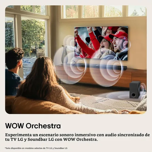 Vista 2 de LG Amazon Exclusive S6FTR 5.1 ch. Barra de sonido de cine en casa con subwoofer inalámbrico, sinergia de TV, interfaz Wow (modelo 2026) Wireless