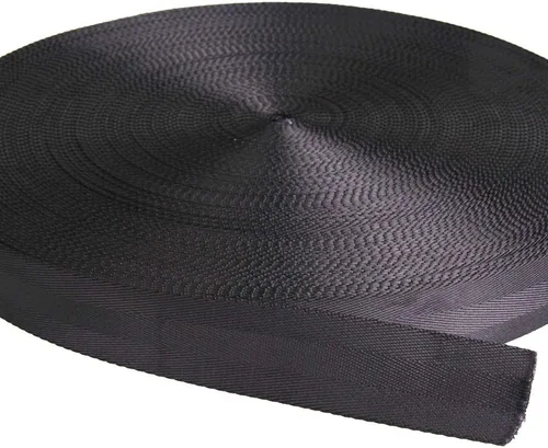 Vista 4 de Correa plana de nailon 1 rollo de 10 yardas y 1.25 pulgadas de ancho para hacer correa de equipaje, correas para perros, sillas de césped, hamacas
