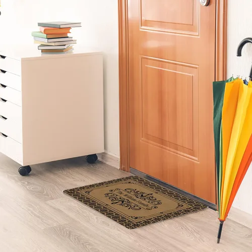 Vista 5 de Felpudo de bienvenida personalizado con texto, tapetes personalizados para puerta delantera, tapete de puerta de bienvenida vintage personalizado
