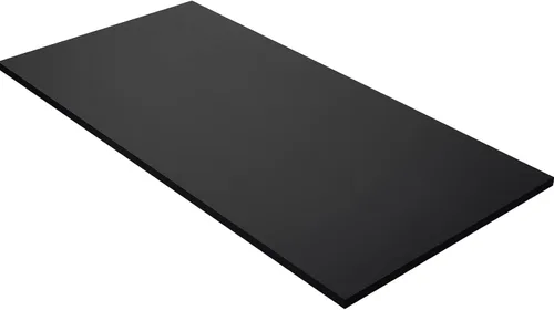 Vista 37 de 36x20 pulgadas Mesa Negra Universal, Escritorio Sólido de Una Pieza, Encimera Reversible de Melamina, Dobles Escritorios, L-Escritorio DIY
