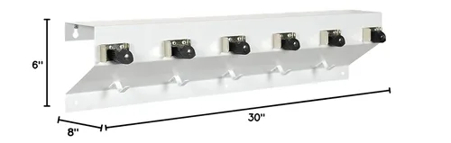 Vista 5 de EX-CELL Economy Organizador de herramientas de limpieza - 24x3x4" - Blanco