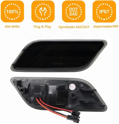 Vista 4 de Luces LED de posición laterales compatibles con Clase E W207 C207 A207 E350 E550 Coupé Convertible 2010-2013, lámparas de marcador de guardabarros