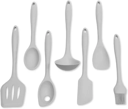 Vista 26 de Chef Craft Juego de herramientas de cocina de silicona premium multicolor de 5 piezas, surtido (42086)