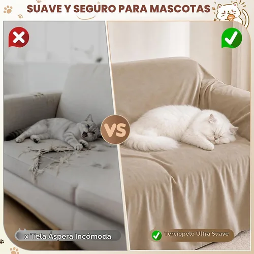 Vista 5 de Funda de sofá modular en forma de L, 2 piezas, ultra suave, impermeable, antideslizante, protector de muebles a prueba de mascotas y niños