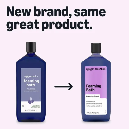 Vista 2 de Amazon Basics Baño Espumoso con Aroma de Lavanda con Aceite Esencial, 34 Onzas Líquidas