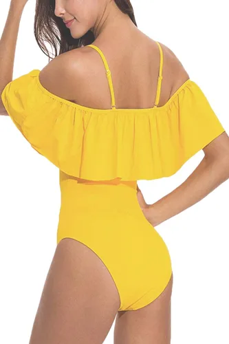 Vista 5 de Traje de baño de una pieza para mujer con tirantes