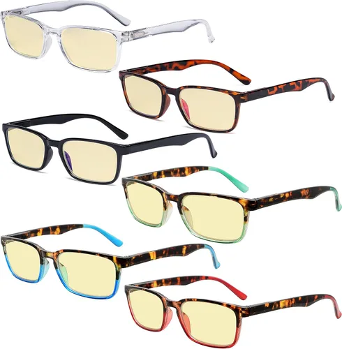 Vista 8 de Eyekepper Paquete de 6 lentes de bloqueo de luz azul para mujeres y hombres Bloqueador de luz azul b40 – 6 pares