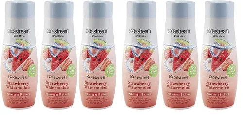 Vista 14 de SodaStream Mezcla de bebida Zero Strawberry Sandía, 14.8 onzas líquidas, paquete de 2