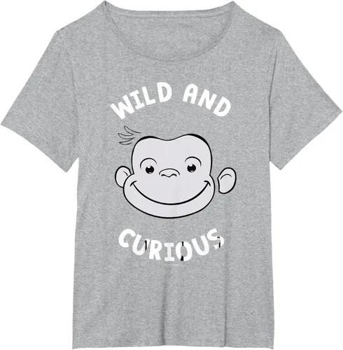 Vista 70 de Curious George Camiseta Big Face Wild and Curious Negro