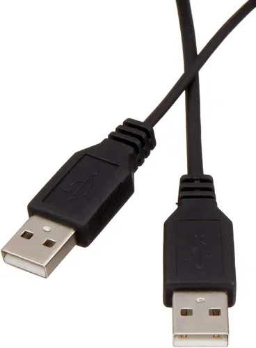 Vista 3 de Amazon Basics - Paquete de teclado y mouse con cable, tamaño completo, diseño QWERTY, negro